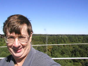 AA1K atop Tower 2, with Europe over his shoulder.